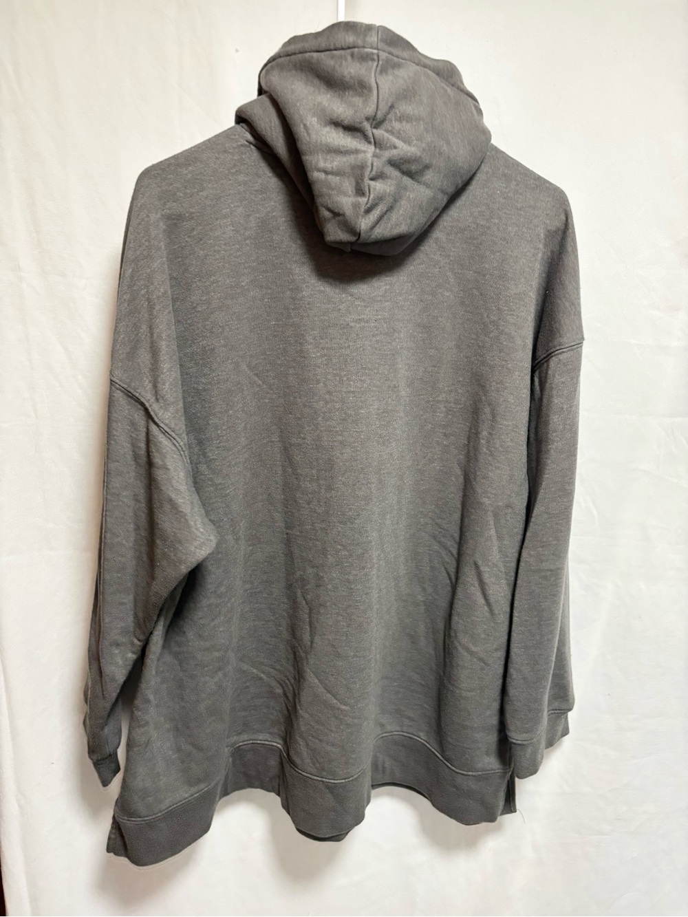 Lane Bryant Game Day Hooded Pullover Sweatshirt - Gray Brown - Picture 4 of 8